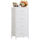 Skinny 4-drawer Dresser - Fabric Storage Tower  Chest Of Drawers For Bedroom