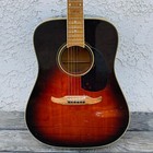Fender Malibu 6 String Acoustic Guitar  1980s Sunburst Finish