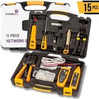 Professional Network Tool Kit 15 In 1- Rj45 Crimper Tool Cat 5 Cat6 Cable Tester