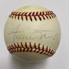 Hof Willie Mays Signed Nl Baseball Beckett Certified Auto Bas Aa02784 Giants