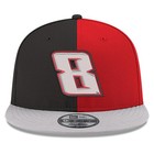 Men s New Era Black scarlet Kyle Busch 9fifty Split Snapback Adjustable Hat