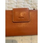 Fossil Cognac Brown Leather Emma Tab Clutch Nwt