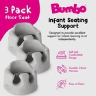 Bumbo Baby Soft Foam Wide Floor Seat W  Adjustable Harness  3 Pack  Monsoon