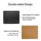 Fosmihao Leather Mouse Pad - Wooden Double-side 8 3l X 10 2w Inches  Black