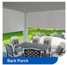 Coolaroo Cordless Exterior Roller Shade Uv Block 96  X 84  - River Stone
