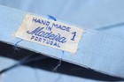 Antique Baby Doll Infant Toddler Romper Madeira Portugal Sz 1 Handmade Blue wt