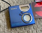 Sony Md Minidisc Player Recorder Mz-nf610 W  Am Fm Radio Bundle Tested   Working