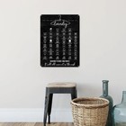 Laundry Symbol Guide Sign Home Wall Art Decor Aluminum Rust Free 01