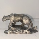 Vintage Solid Hudson Pewter Limited Edition Cougar  mountain Lion  Figurine  786