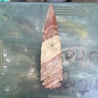 Modern Flint Knapped Native American Multicolor Stone Blade Spear Point