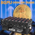 Mining Rig Frame  Steel Open Air Miner Mining Frame Rig Case Up To 8 Gpu For    