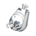 Chrome Saginaw Style Power Steering Pump single Groove Pulley For Sbc Bbc Chevy