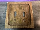 Vintage Solid Wood Switch Plate Cover Wooden Oak Double Switch From Church