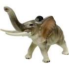 Vintage Ceramic Elephant Figurine Trunk Up Good Luck Home Decor Statue Japan