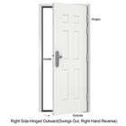 Quick Mount Steel Security Door 36  With Frame And Accessories