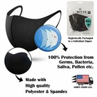  3pcs  Washable reusable comfortable Fashion Protective Face Mask  black 