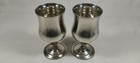 Vintage English Pewter P240 Lunt Goblet Wine Water Cup Heavy No Monogram Lot Of2