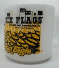 Vintage Six Flags Over Mid-america Fire King Glass Mug Screamin Eagle