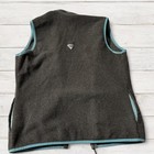 Columbia Sportswear Women s Gray Fleece Vest Jacket Light Blue Trim Size M