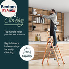 4 Step Ladder  Ladders For Home  Anti-slip Pedals  Aluminum Step Stool Foldable 