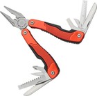 Multitool   Red 13-tool Folding Pocket Knife 4in Closed   Black Belt Sheath