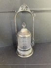 Antique Victorian Silverplate Pickle Castor Magnesium Glass Rogers Smith   Co