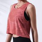 Sports Crop Tank Tops For Women Cropped Workout Tops Running Yoga Tanks Cotton
