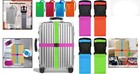 Set Of Printed Luggage Straps With Travel Tags - 8-piece Adjustable Kit