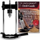 Pop s Choice Portable Drill Guide press For Drilling  Multi-angle Guide Black 