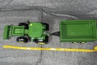 Bruder 1 16 Scale John Deere 7r 350 W  Frontloader   Tipping Trailer Grain Wagon