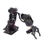 360 Degrees 6 Dof Robot Metal Alloy Mechanical Arm Claw Kit Mg996r For Arduino R