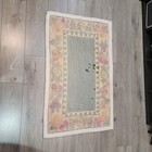 Vintage Hooked Wool Fruit Botanical Rug Mat 28  X 48 