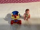 Vtg  1950   s Renwal Miniature Dollhouse Plastic Jointed Baby Doll   Walker Usa 27