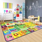 Educational 4x6 Kids Area Rug For Playroom  Tpr Non Slip Kids Classroom Carpe   