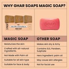 Ghar Soaps Sandalwood   Saffron Magic Soaps For Bath  300 Gms Pack Of 3 