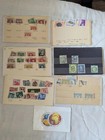 Box Of Old   Many Better Misc Int  Stamps - Old Dealer Cards   Pages - 77 Photos