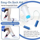 No Bending Sock Aid Easy On And Off Stocking Slider Donner Pulling Assist Device