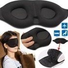Travel 3d Eye Mask Sleep Soft Padded Shade Cover Rest Relax Blindfold