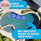 V2 Inflatable Solar Pool Heaters 3-pack 5ft Pool Heating Rings Cover