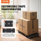 Vevor 2pcs Platform Dolly Interlocking Edge Furniture Mover 500lbs Capacity Each