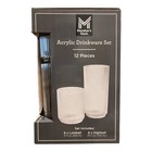 Member s Mark Break Resistant Bpa-free Acrylic Drinkware Set  12 Piece
