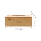 Wooden Tissue Box Facial Tissue Holder Rectangular Tissue Box Holder