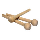 Qty 24 - Birch Tie Rack Pegs - 2-5 16 Long  Fits 3 16 Hole