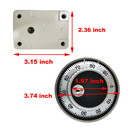 Replace Lagard 3 Wheel Mechanical Combination Safe Lock Dial And Ring   2 Keys