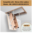 Pair Attic Ladder Spreader Hinge Arms For Mfg After 2010 Werner Series 55-2  B3