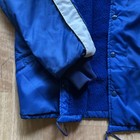 Vintage 70s Schlitz Malt Liquor Blue Fleece Coaches Jacket - Large -made In Usa
