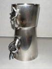 Napier  Rare Two Sided Finger Jigger  Shot Glass  1 Finger   2 Finger  Mcm