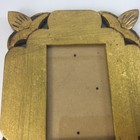 Ornate Standing Hanging Picture Frame Gold Wooden Leaf Art Deco Style 8 5  X 7 