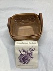 Sweet Basil Booking Basket W  Plastic Protector 1992 Longaberger