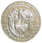 1971 Panama Silver One 1 Balboa Proof Coin San Francisco Mint Km 27